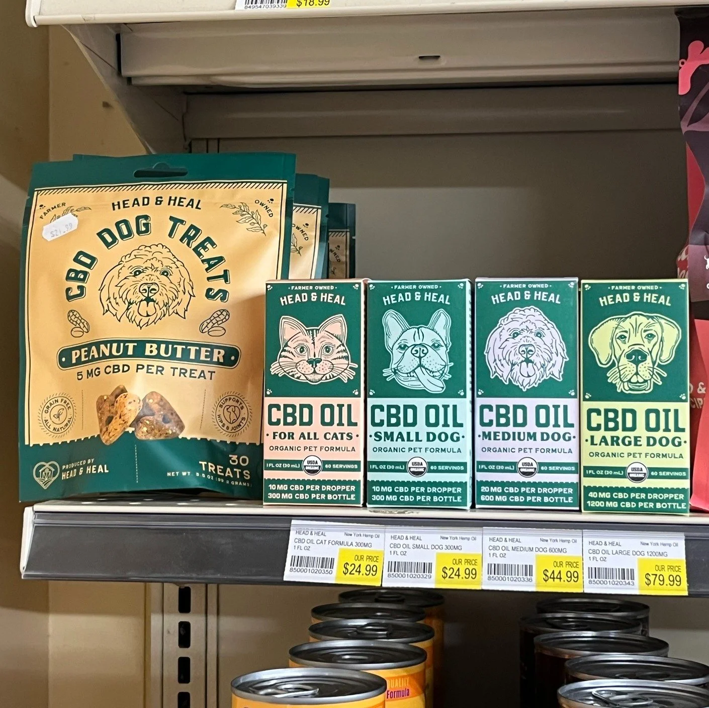 Pet CBD Oils and Dog Treats are back in stock over in our pet section! 😻🐶

Head &amp; Heal CBD oil for pets is designed to support dogs and cats by promoting calmness, reducing pain and inflammation, and assisting with mobility. Specifically formul