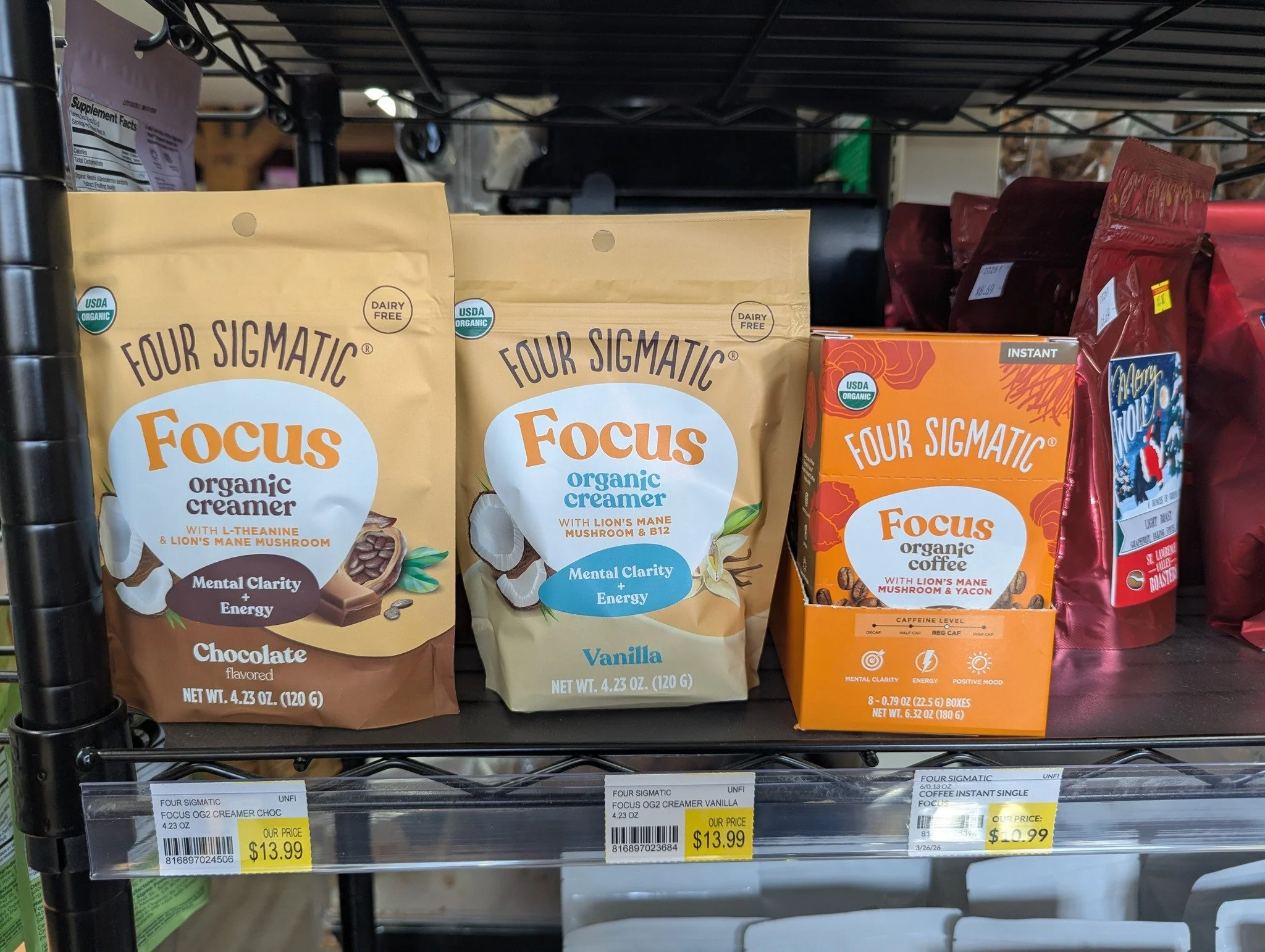 Four Sigmatic Creamer is a plant-based, functional coffee enhancer designed to replace dairy/artificial creamers with nutritious, coconut-milk-based ingredients. It promotes sustained energy and mental focus by combining Lion&rsquo;s Mane mushroom, a