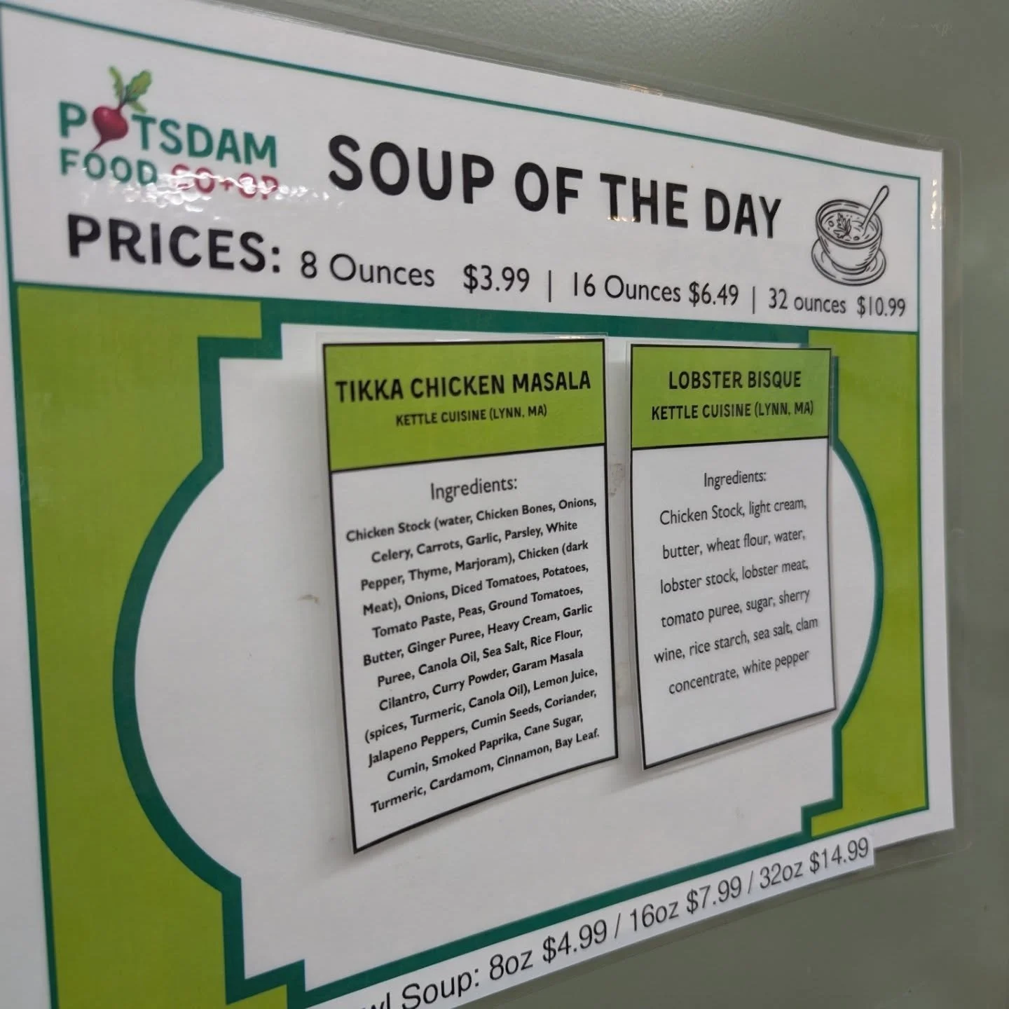 Deli Reminder: We have just Jerry making scones and sandwiches currently. He's part time on Tuesdays/Wednesdays/and Thursdays, so we will only have fresh scones on those days! We do get scones on Saturdays from local baker Kats Confections though. Th
