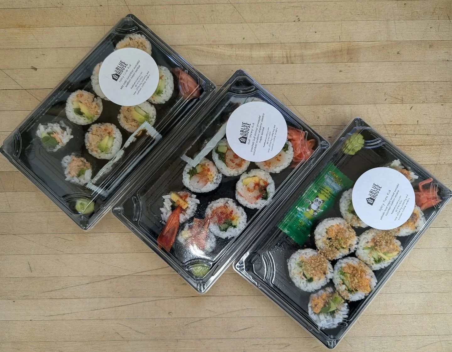 Sushi from @thebluehouseny is here!! 🍣 

#sushi #The_Blue_House_NY #potsdam_food_coop #