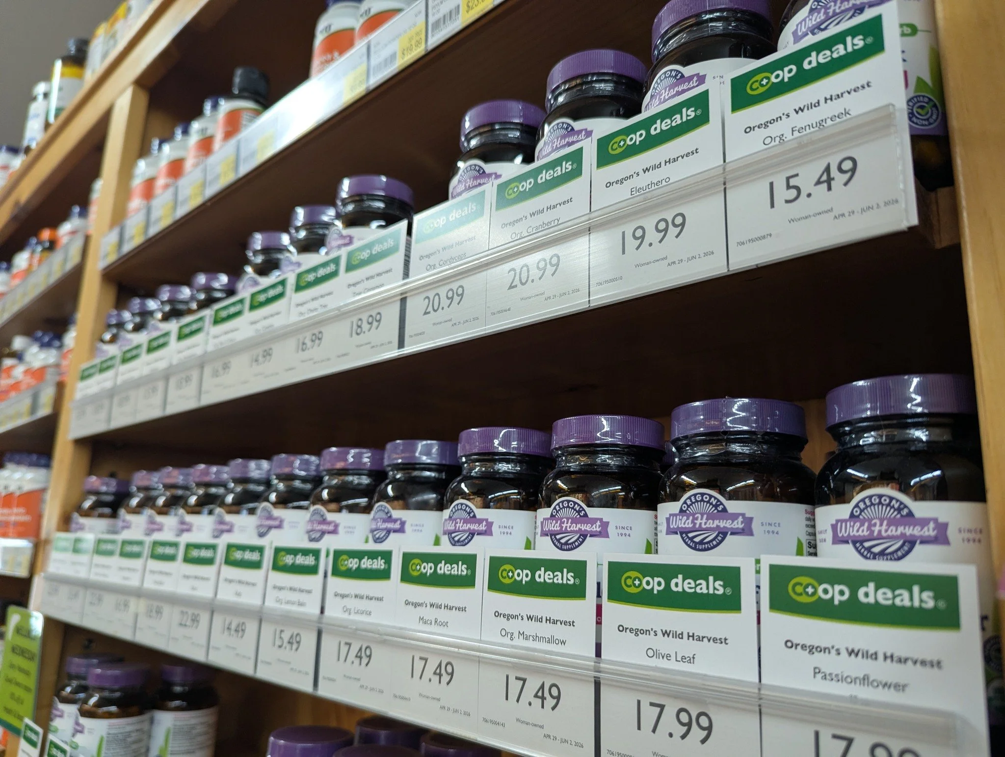 Check out all the Wild Harvest Supplements currently on Co+op Deals!! These expire end of day Tuesday!

#Potsdam_Food_Coop #Wild_Harvest #Supplements #Coop_Deals