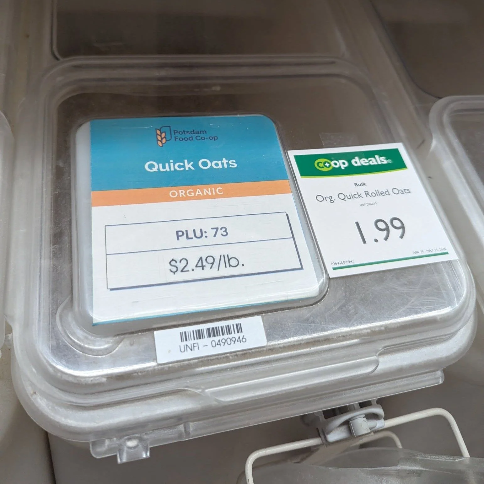 It's World Baking Day!! Grab Organic Quick Oats on Co+op Deals for $1.99/lb! What kinds of things can you bake with Quick Oats?

💚 Baked Oatmeal: Mix quick oats, milk, eggs, baking powder, and maple syrup, then bake for a cake-like breakfast. Try fl