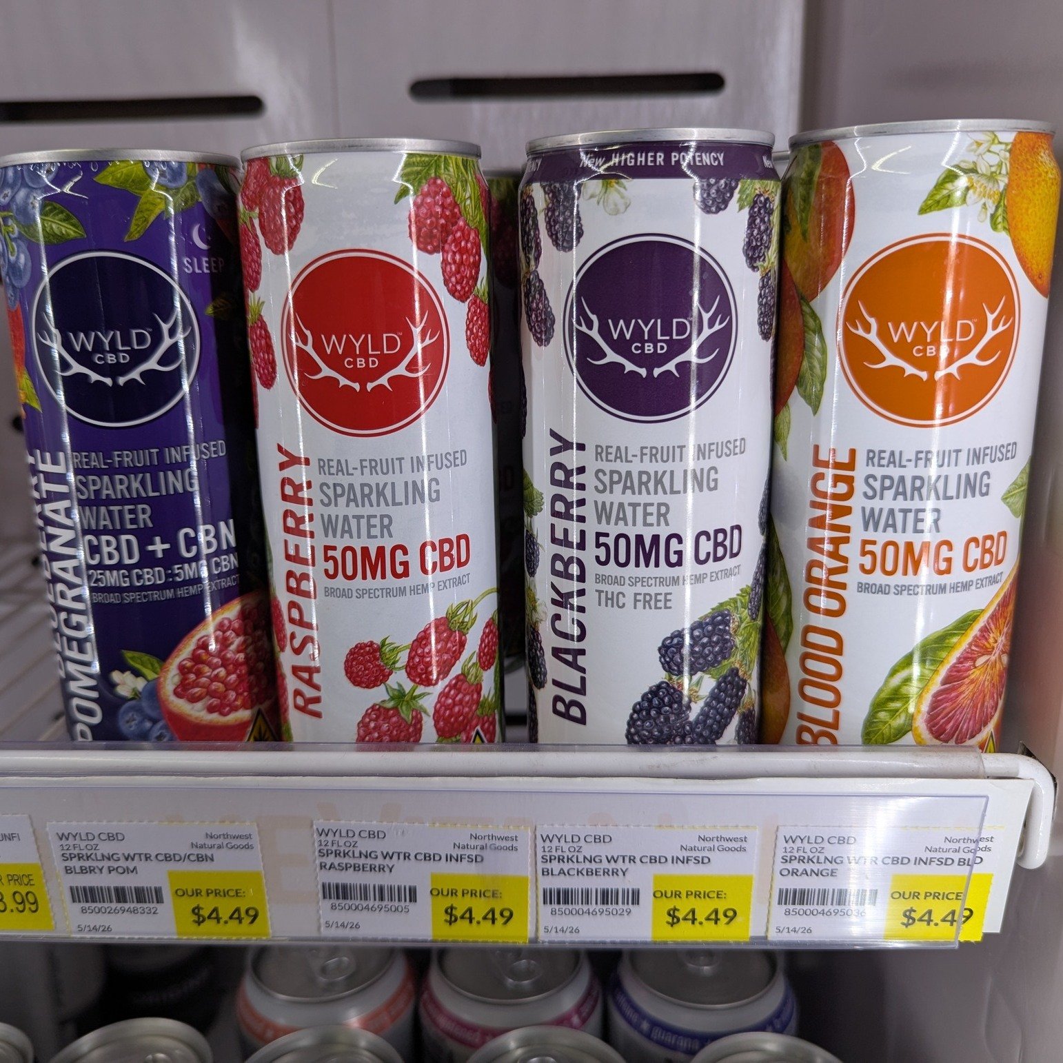 Now available at the Co-op: WYLD CBD Sparkling Water!

Wyld CBD stands out for their clean taste and use of real fruit juice instead of artificial flavorings. Each can provides 25mg to 50mg of broad-spectrum hemp CBD, offering functional relaxation w