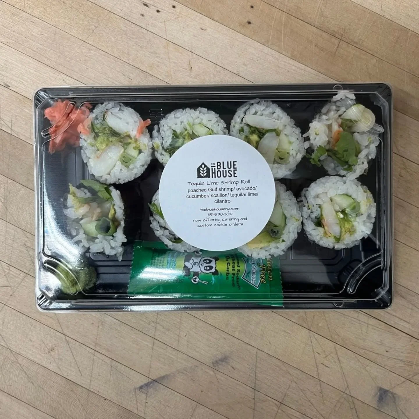 An assortment of sushi options from @thebluehouseny are available in the deli case 🍣🤩

#potsdam_food_coop #The_Blue_House_NY #locally_made #sushi