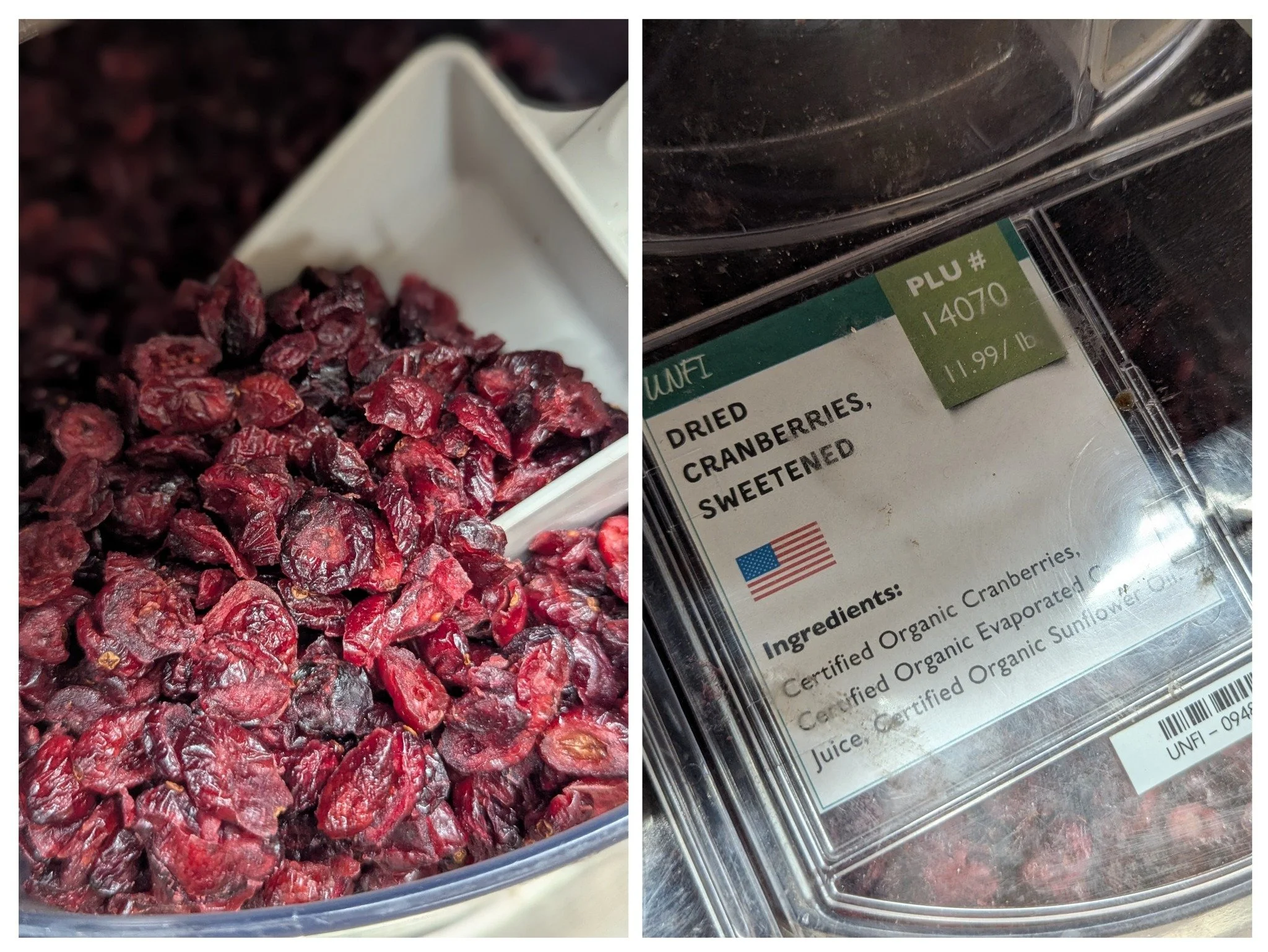 More bulk goodies await! Check out our selection of raisins and cranberries. ❤❤

#Potsdam_Food_Coop #Cranberries #Raisins #Bulk_Department