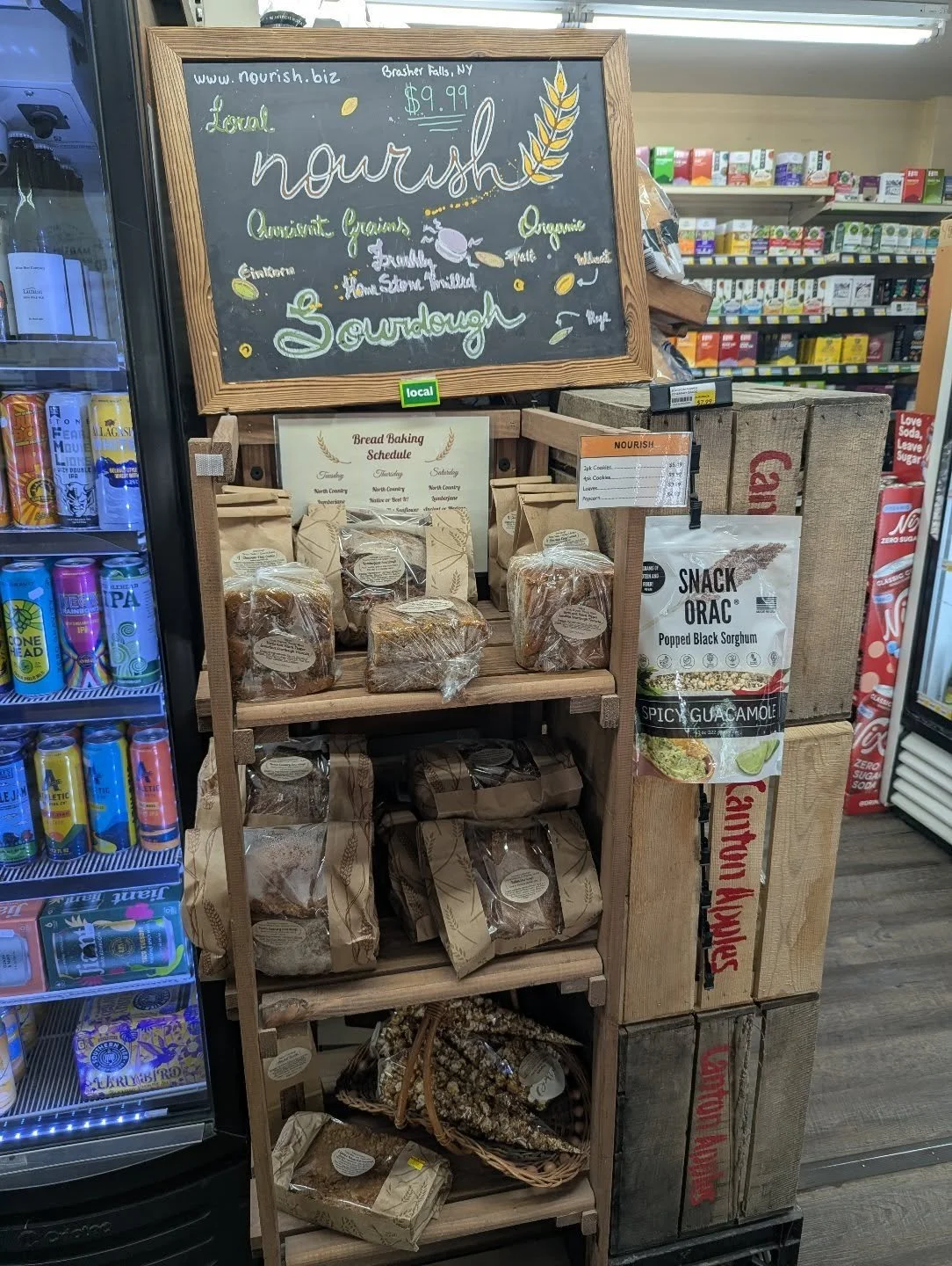 Fresh delivery of locally made Nourish goodies are here! ✨

#potsdam_food_coop #locally_made #fresh_bread