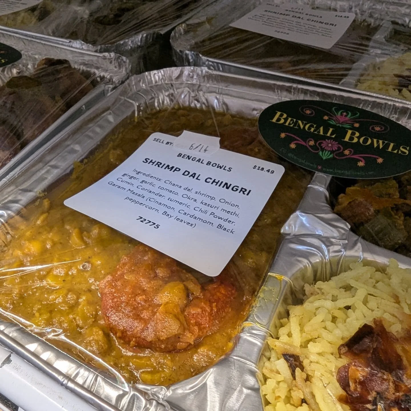 Todays @bengal.bowls options have a variety of choices! 😍 Support small business and come grab an entree or the dip! 

#potsdam_food_coop #bengal_bowls #bengali_cuisine