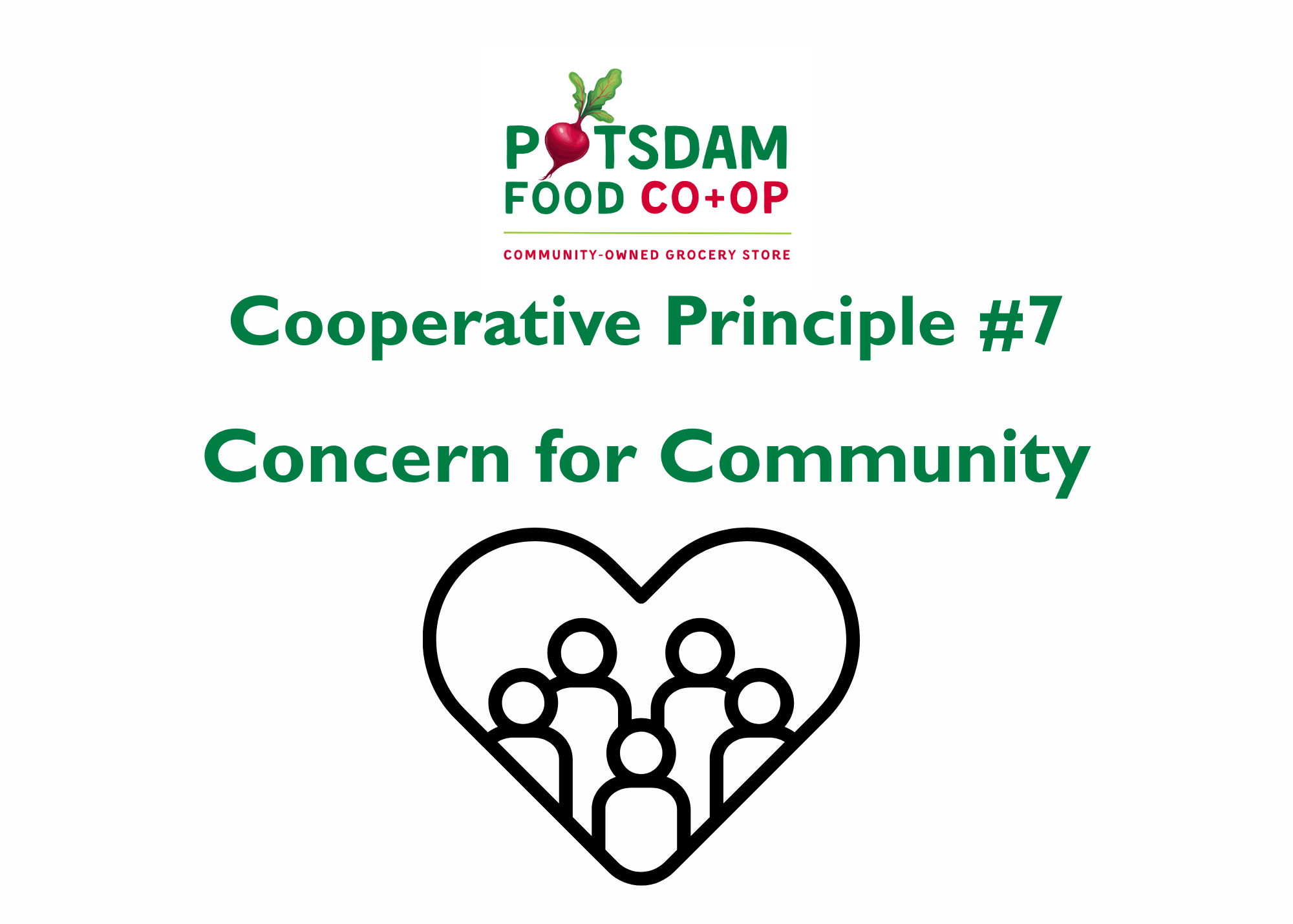 Co-op Principle #7: Concern for Community