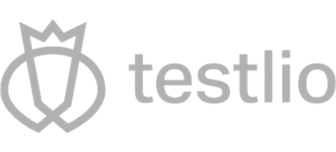 Testlio logo with a crest and shield icon