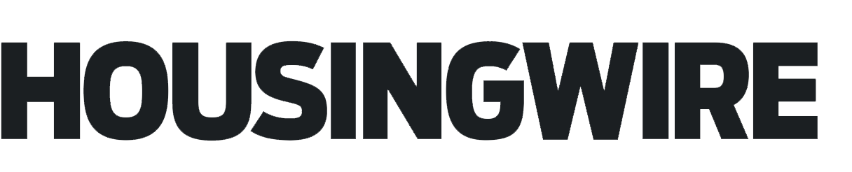 The logo of HousingWire, featuring the word 'HousingWire' in bold black letters