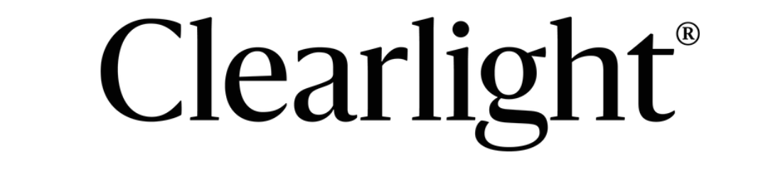 Close-up of a Clearight eye drop bottle with a white cap against a plain background.