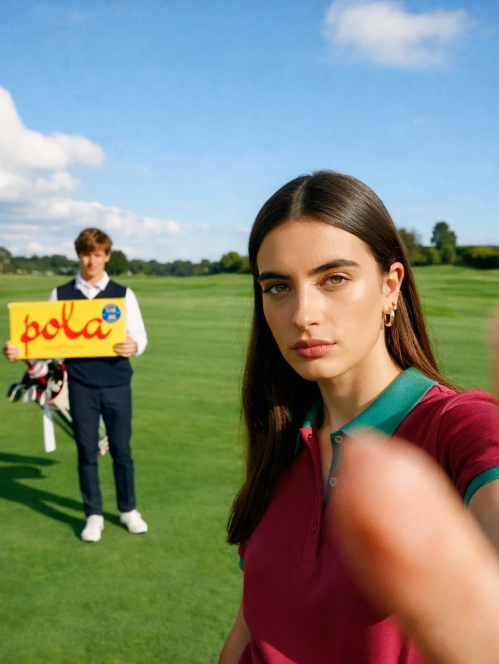 Pola on the green. ⛳️