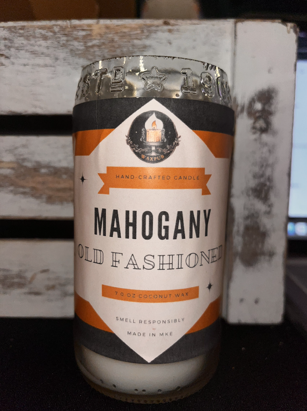 Mahogany Old Fashioned 7oz Candle - Highlife Bottle