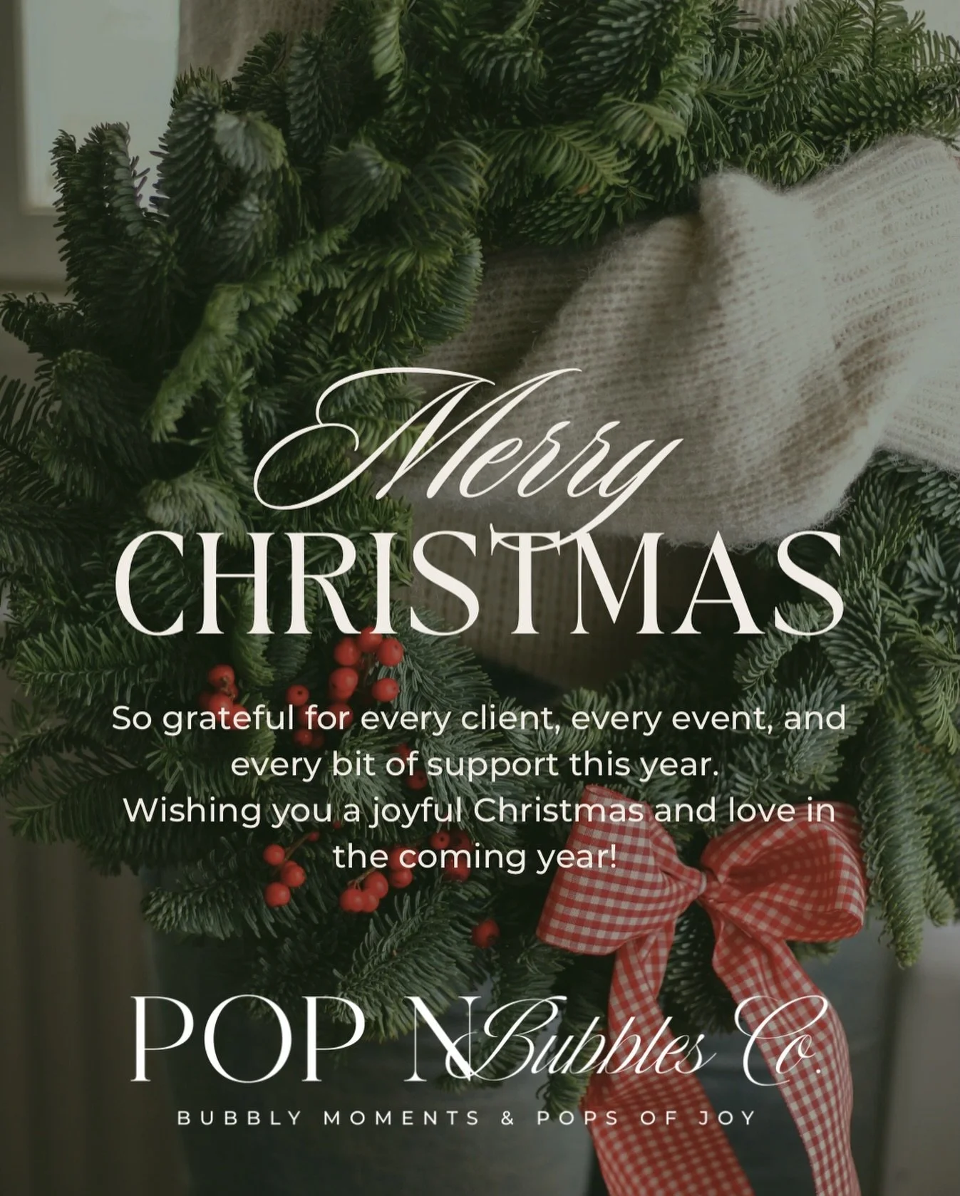 This Christmas feels extra special 🤍🎄
Pop N Bubbles Co. wouldn&rsquo;t be what it is without the amazing clients, supporters, and community behind it. Every setup, every celebration, and every smile reminds me why I started. Thank you for believing