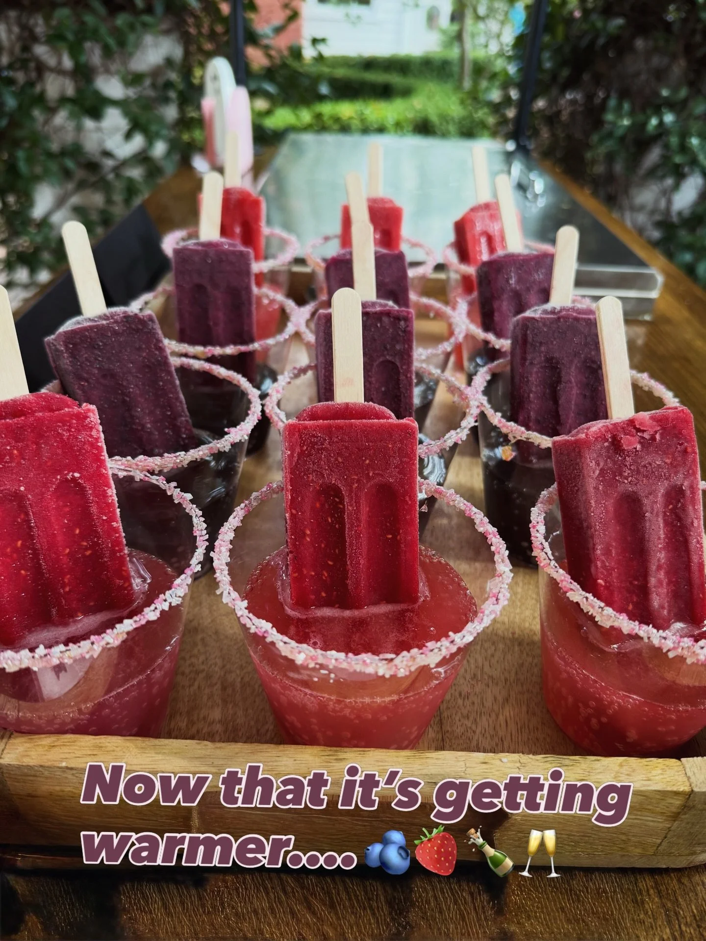 Spring is here, Summer is calling and popsicles are officially back in season ☀️🍓(Let&rsquo;s be real, popsicles in Prosecco never really goes out of season😉)

👇Comment below the flavor you are most excited about
🍓🥭🥥🫐🍫🍊🍍🍉

🗓️Spring &amp; 