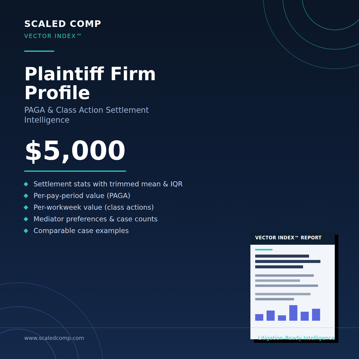 Vector Index - Plaintiff Firm Profile