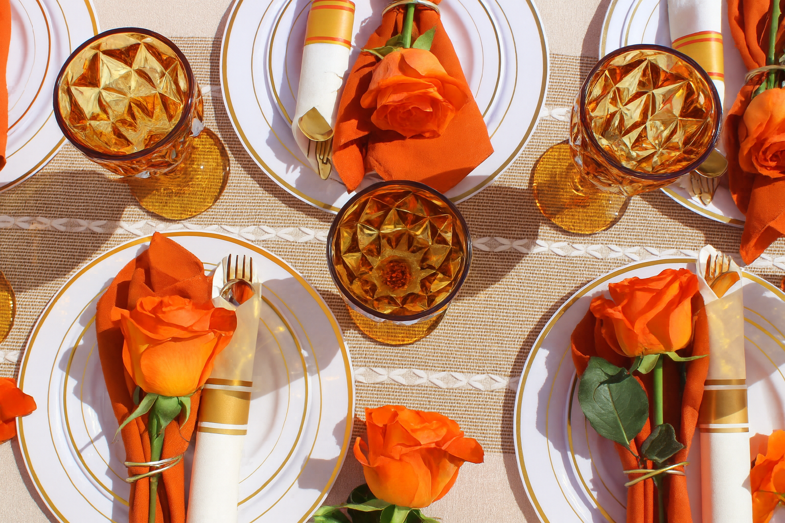 Elegant Table Setting with Amber Tones.png