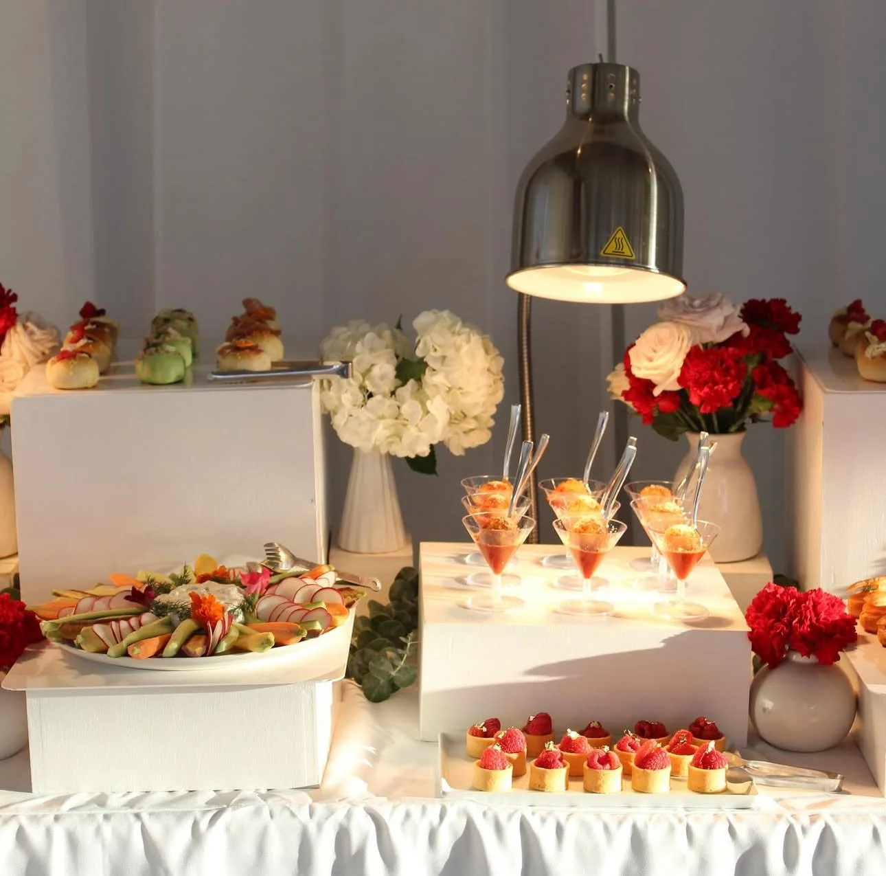 Curated Catering Group Dinning Snacks Food Drinks