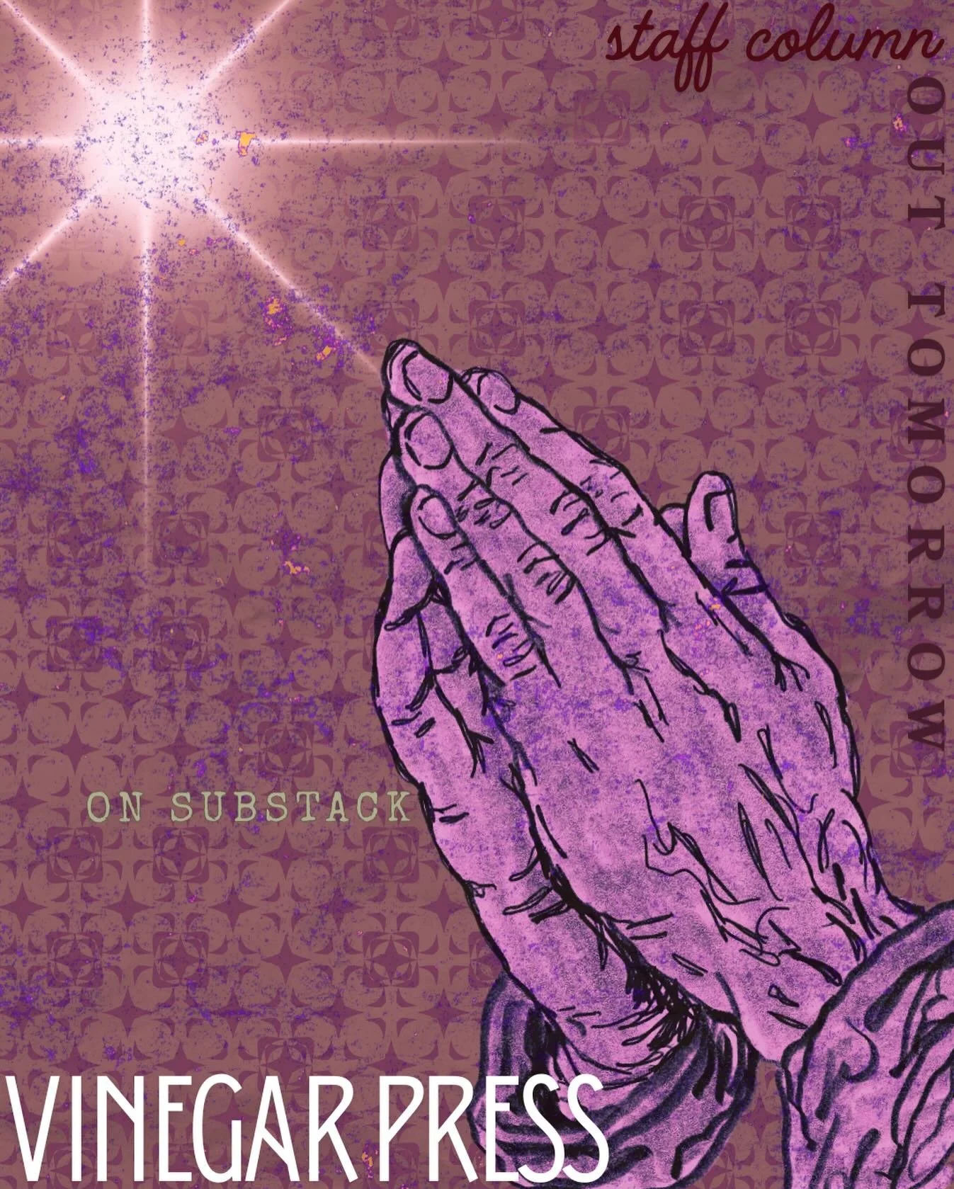 not much mercy here. 
go to our substack to read our latest column tomorrow.

graphic - @beldame_shrew

#vinegarpress #literarymagazine #literature #substack #nomercy