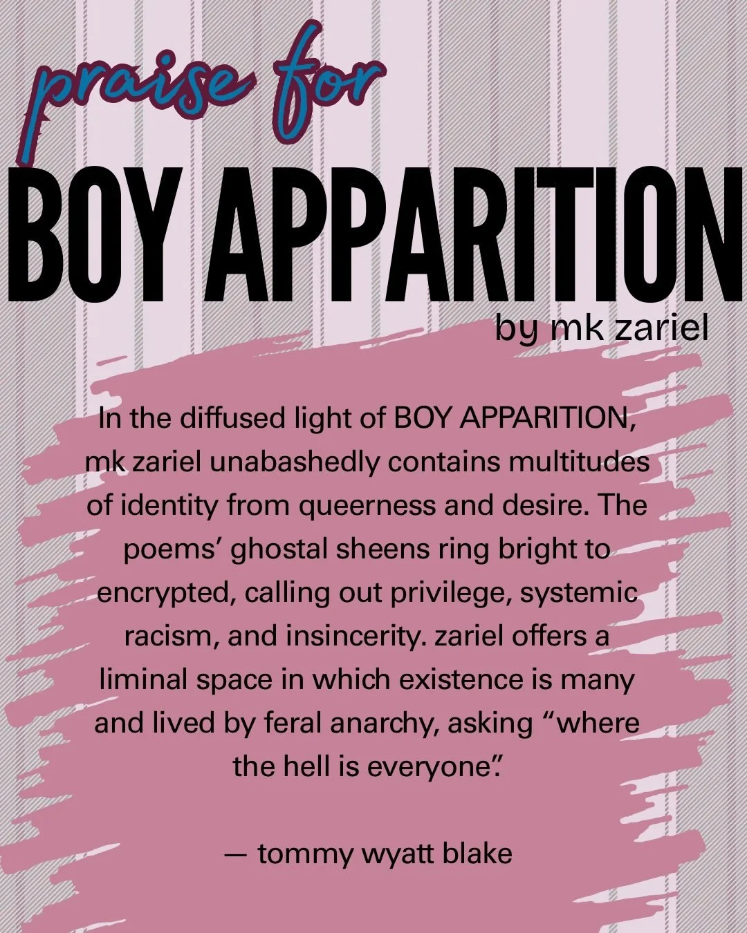 have you checked out boy apparition by @thechildanditsenemies ? This is what @tommywyattblake has a to say about it&hellip;.

go to our website to get your physical or digital copy today!