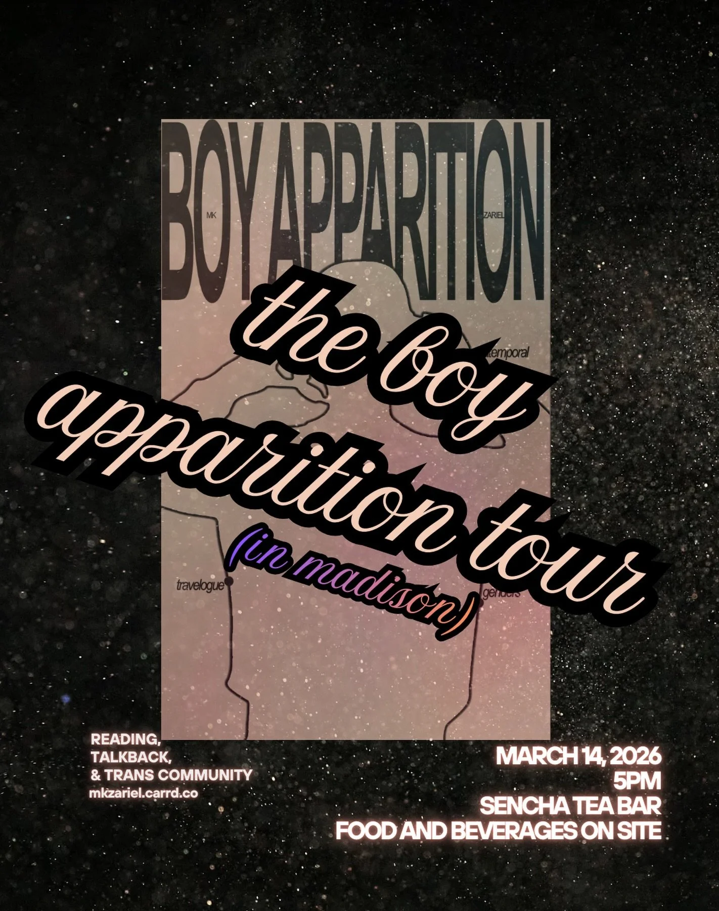 @thechildanditsenemies has a poetry installation going up at @senchateabar - but they also have this reading event happening 3/14
#literature #indiepress #poetry #author