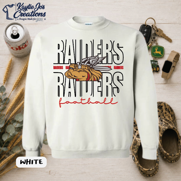 CAM OV Raiders Football Spirit Wear | Black & Red