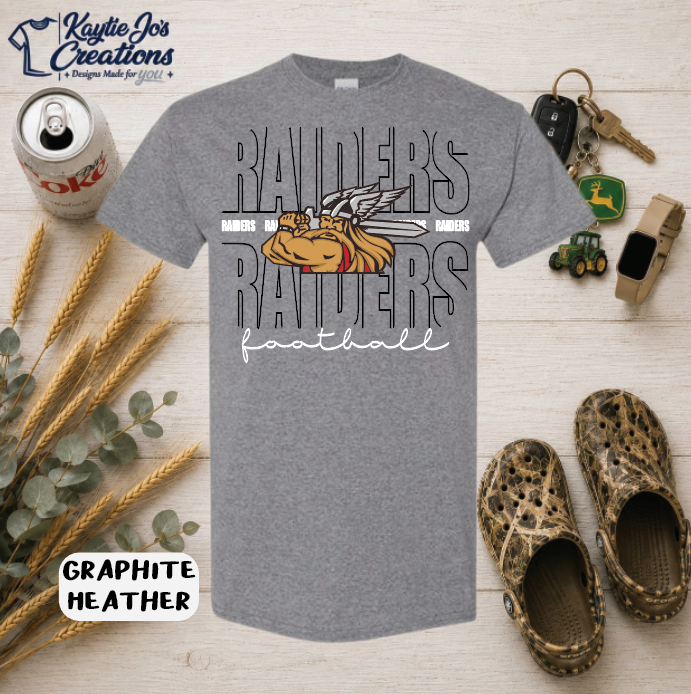 CAM OV Raiders Football Spirit Wear | Black & White
