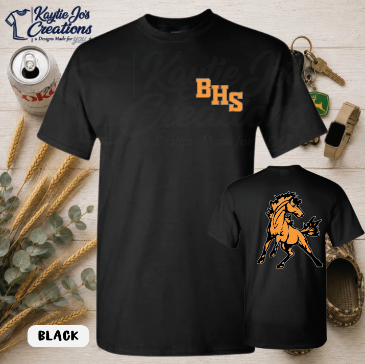 Bethany Mustangs Classic Front & Back Spirit Wear