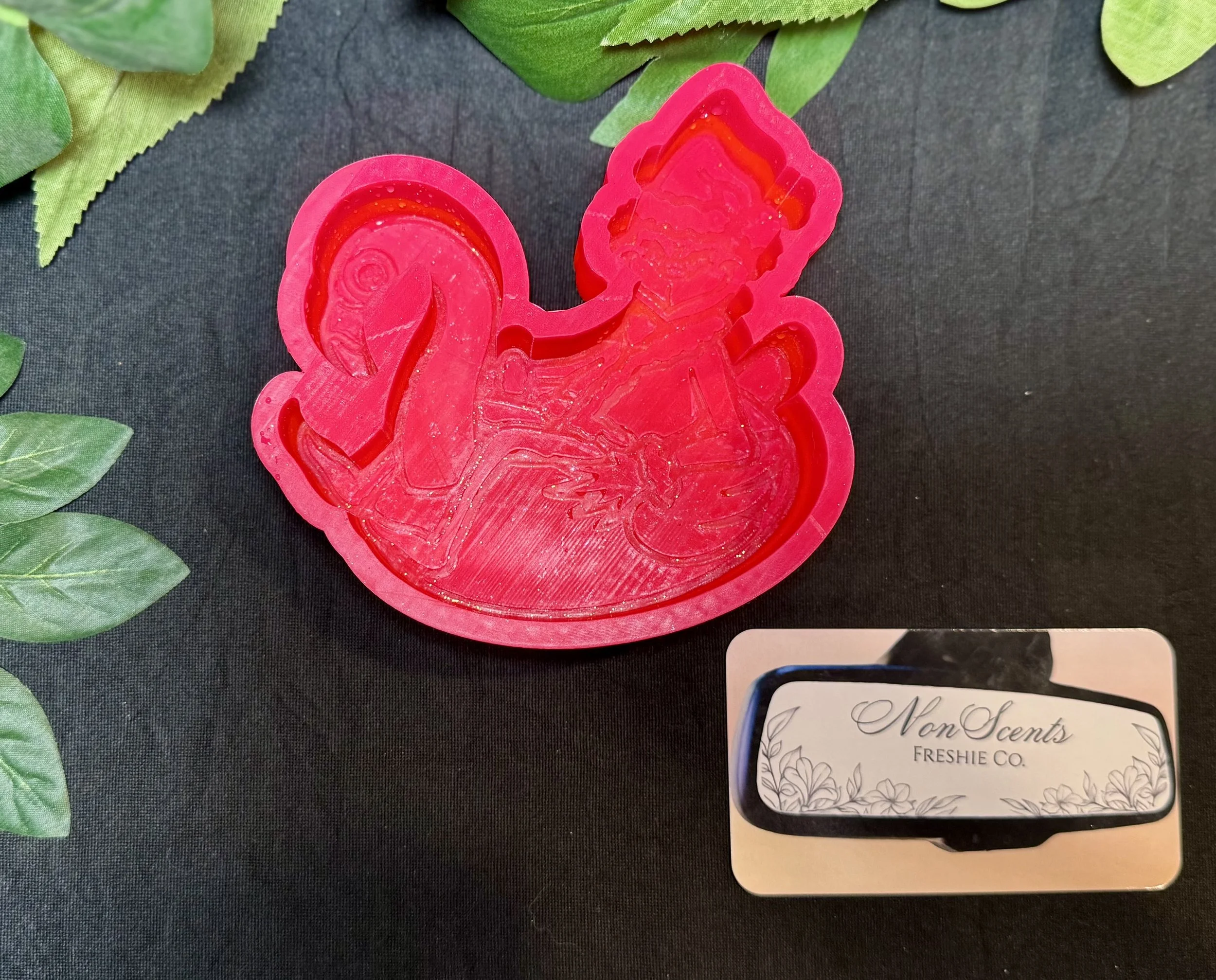 Grinch on Flamingo Floatie