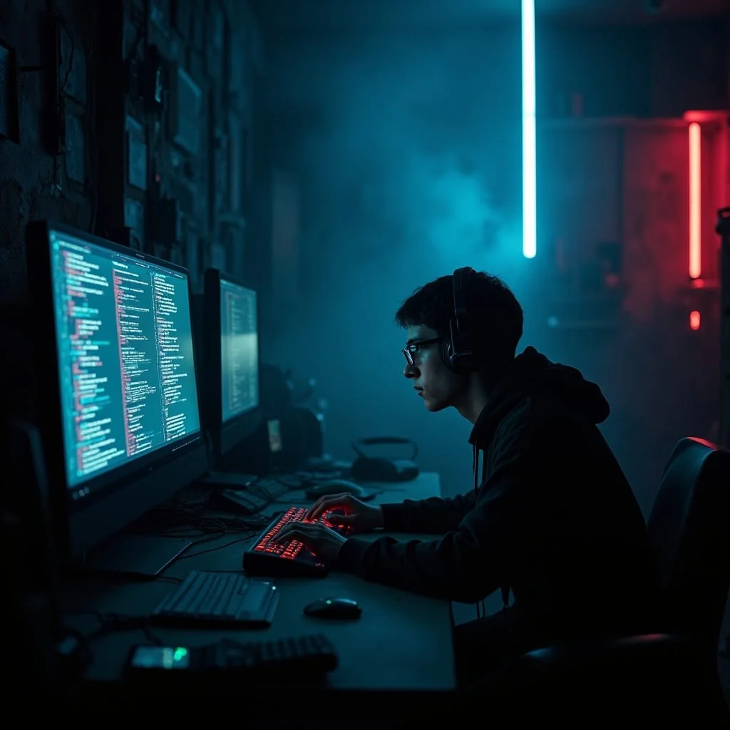 Zodra The Kid een GO krijgt van de man met de baard, zet hij een programma in werking om de servers van THE WORKS te infiltreren. Het gaat uren duren vooraleer het programma binnengeraakt, maar zodra dat gebeurt, valt er niets meer aan te doen.