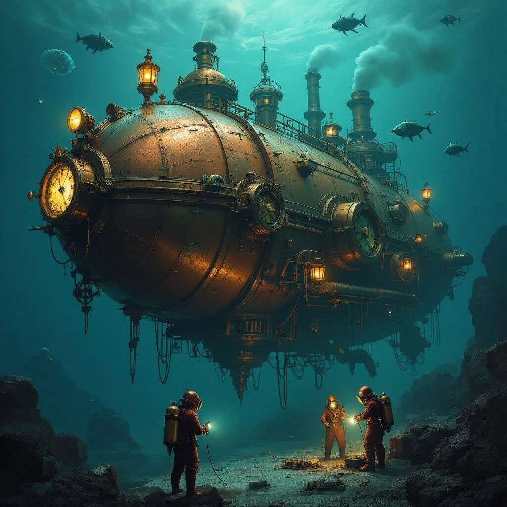 Een paar weken later bezoekt Maximilian de constructie die onderwater het uranium moet gaan winnen. Wanneer hij voorbij de duikboot vaart dat het personeel aanvoert, is hij er getuige van dat het werk snel vordert.