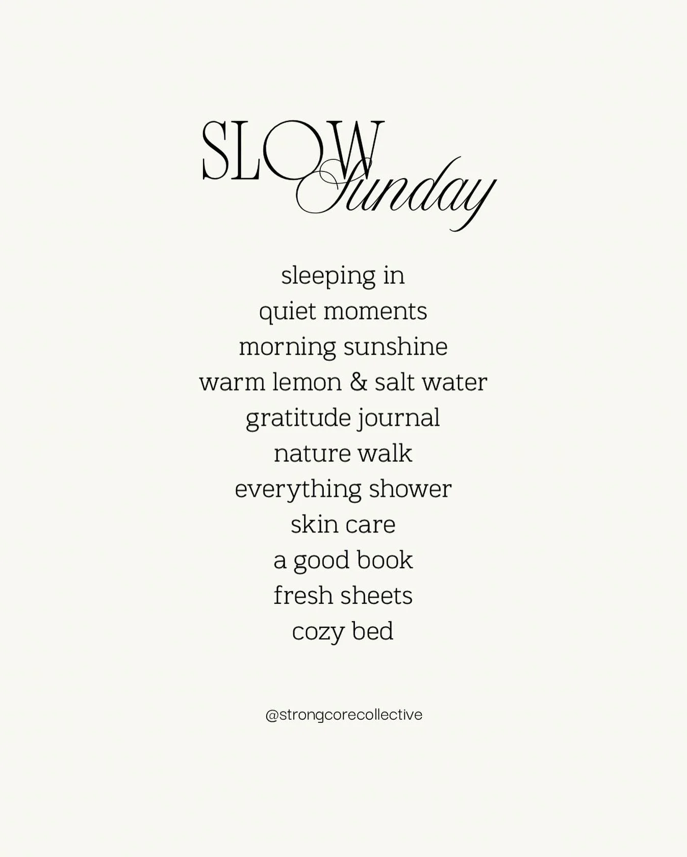 Easy like a Sunday morning ☕️

It&rsquo;s the first Sunday of the month. How are you spending the day? Are you a Sunday reset, clean, prep for the week type? Or do you like to take your Sunday slow? Maybe a little bit of both&hellip; 🤎

#sunday #slo