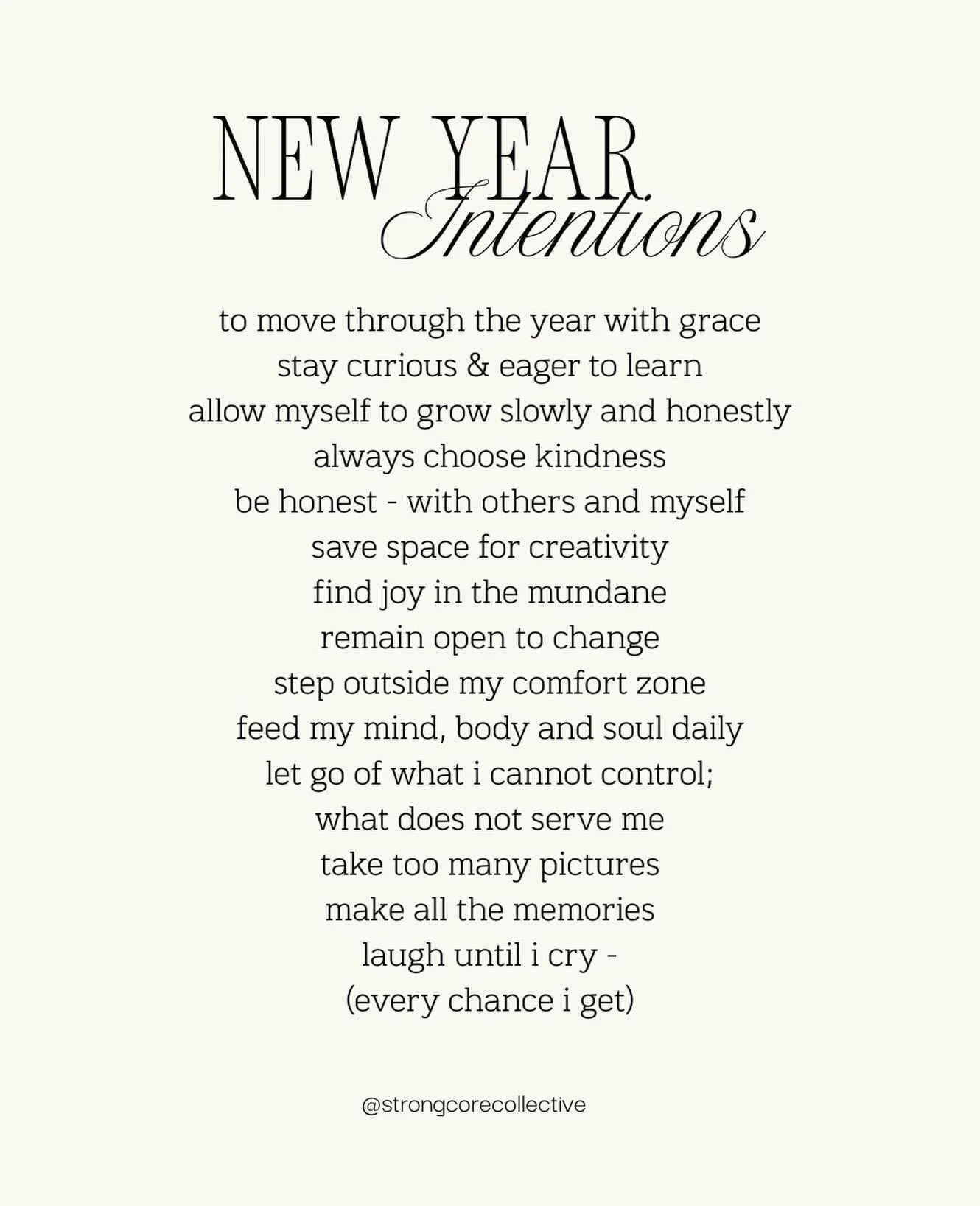 Heading into 2026 intentionally. ✨ 
.
.
.
#newyear #intentions #goals #health #wellness
