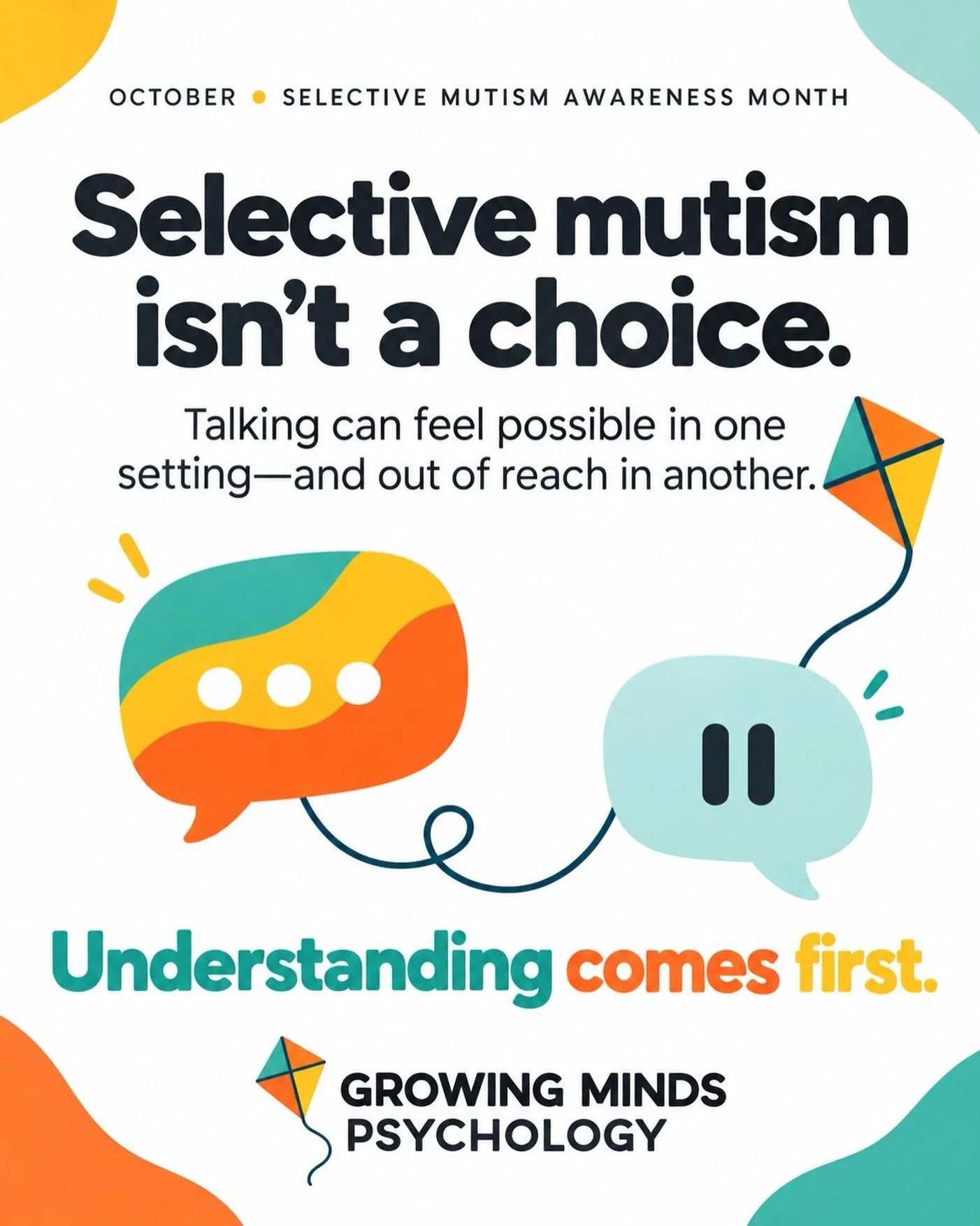 A child who tells long stories at home may struggle to say a single word at school or with friends at the park. That difference can be confusing for the adults around them, but it doesn&rsquo;t mean the child is choosing not to speak.

Selective muti