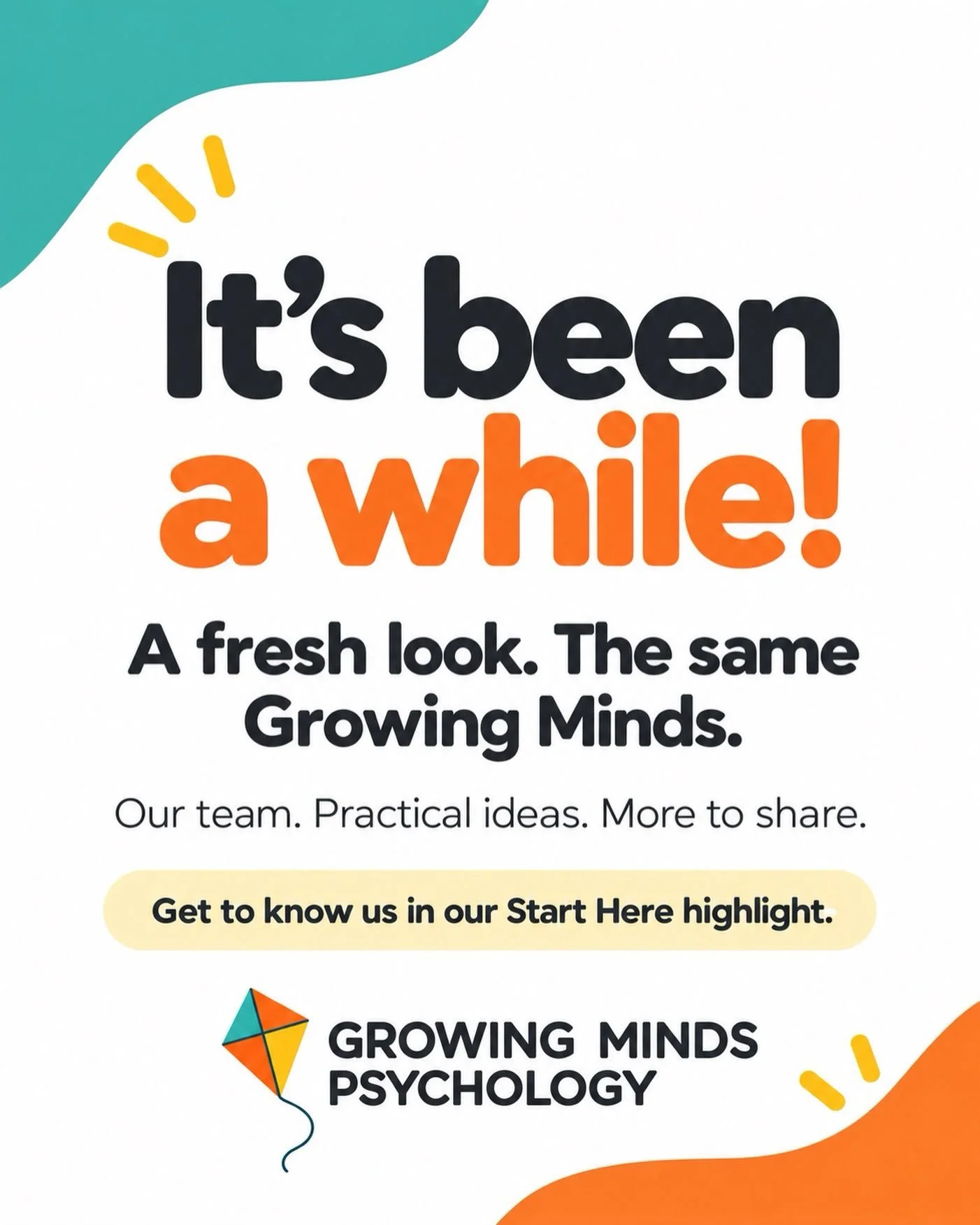 It&rsquo;s been a while since we&rsquo;ve shared here, and we have a lot to catch you up on!

You&rsquo;ll notice a new look, but the heart of Growing Minds is the same: warm relationships, thoughtful care, and practical support for children and fami