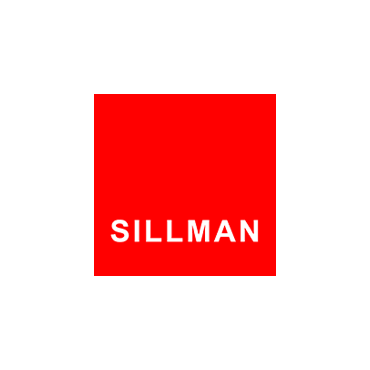 Red square with white text that reads 'SILLMAN'.