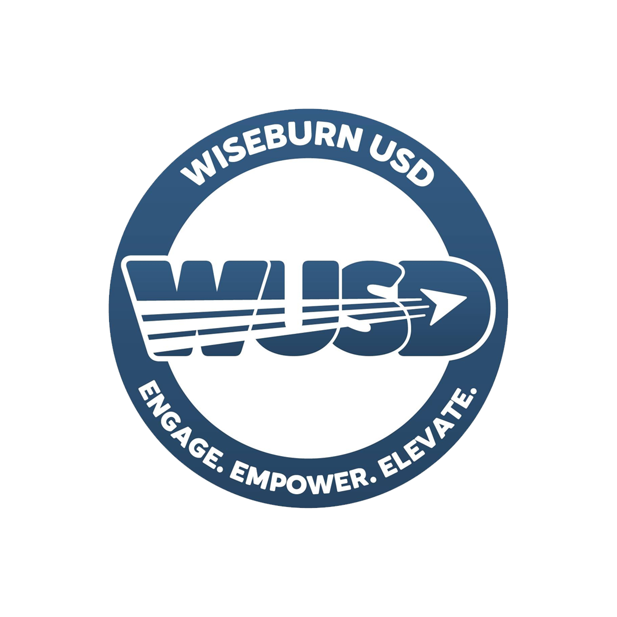 Wisekburn USD logo with the slogan 'Engage. Empower. Elevate.'