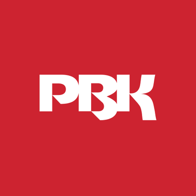White logo of the Russian television channel Perviy Kanal (Channel One) on a red background.