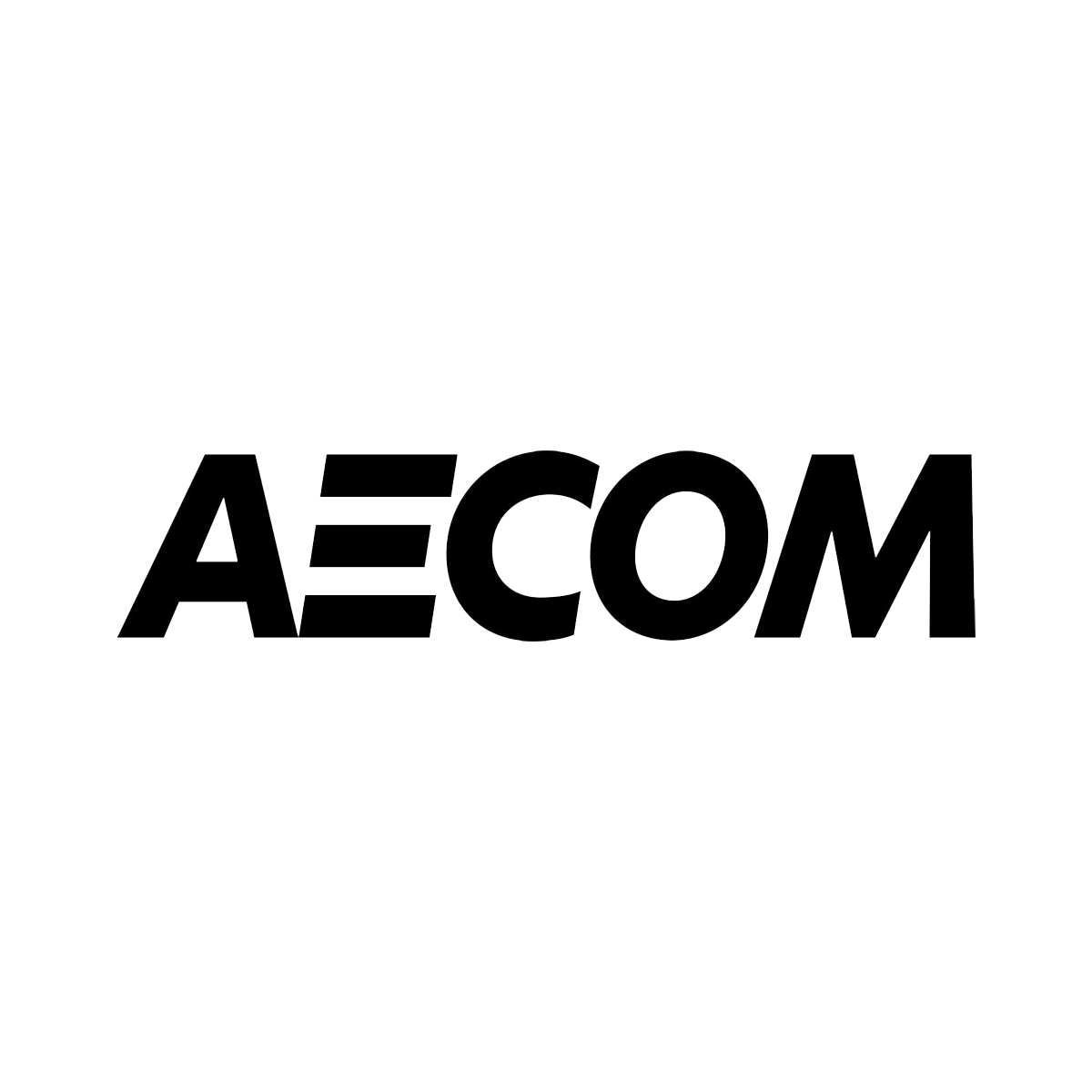 Black background with the AE Com logo in the center, featuring stylized letters and a globe design above.