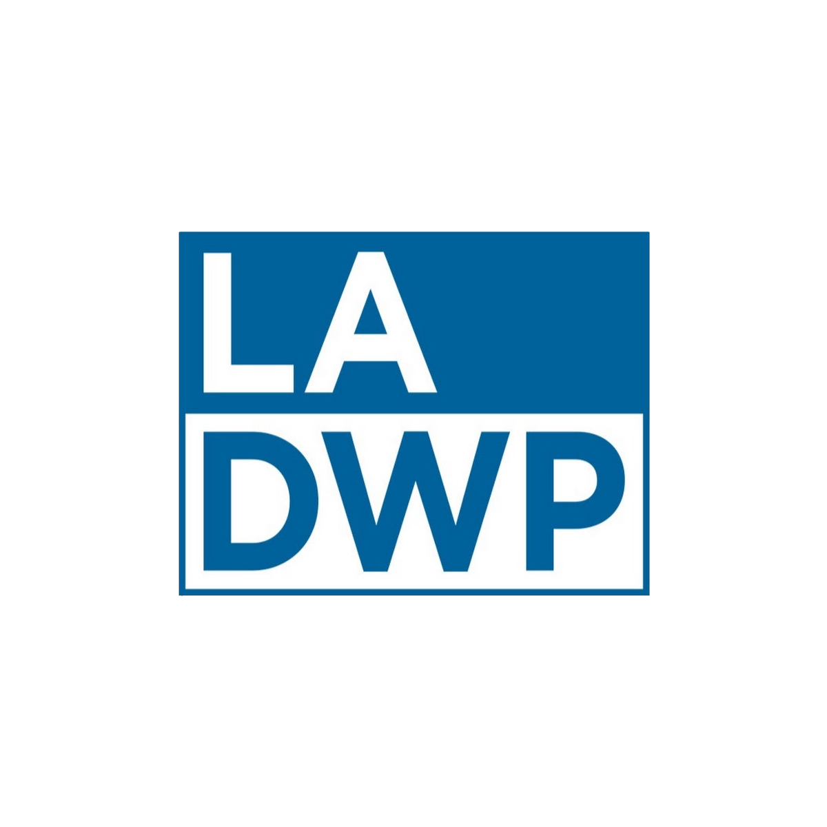 Logo of Los Angeles Department of Water and Power with blue and white color scheme.