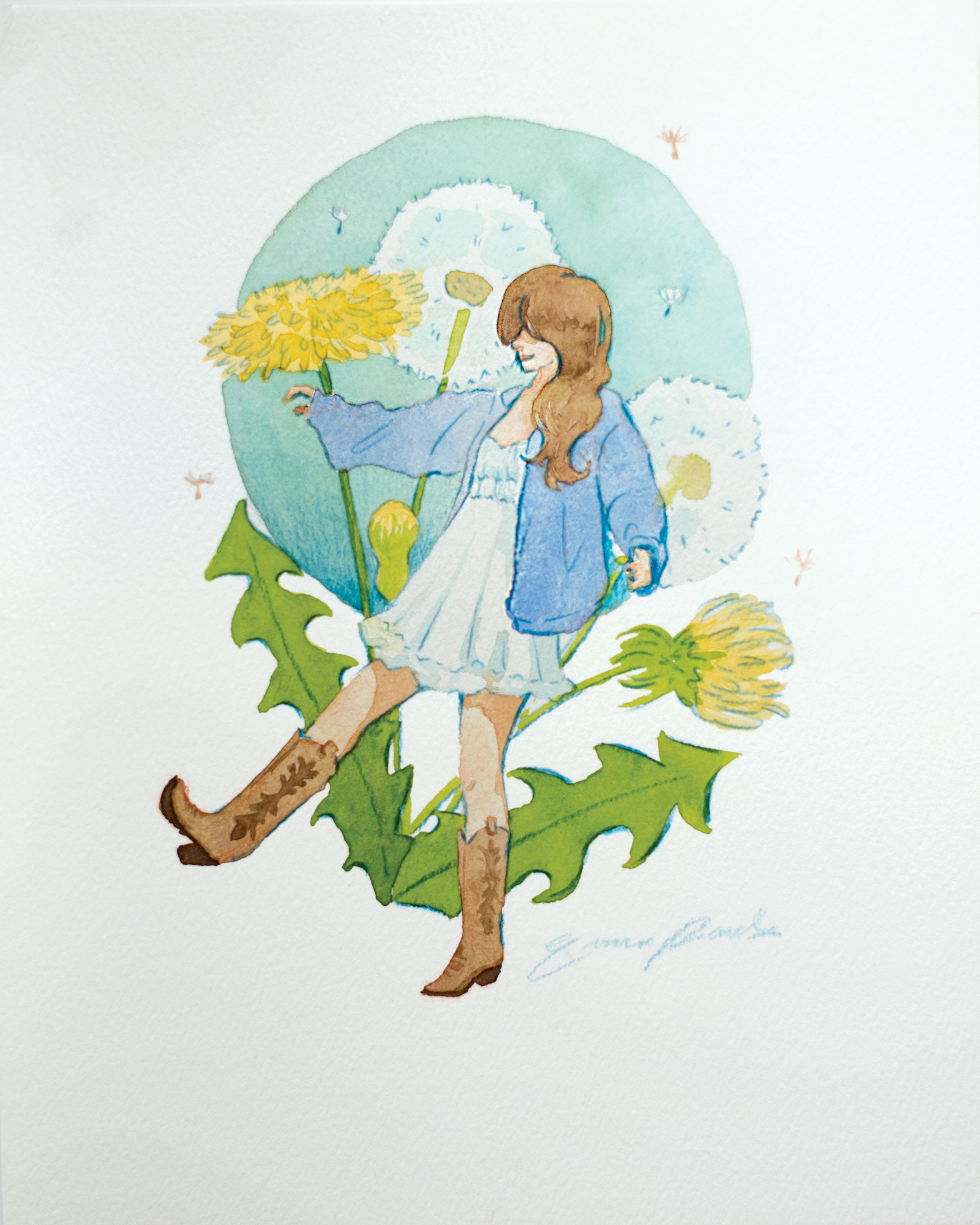 "Dandelion" 8" x 10"