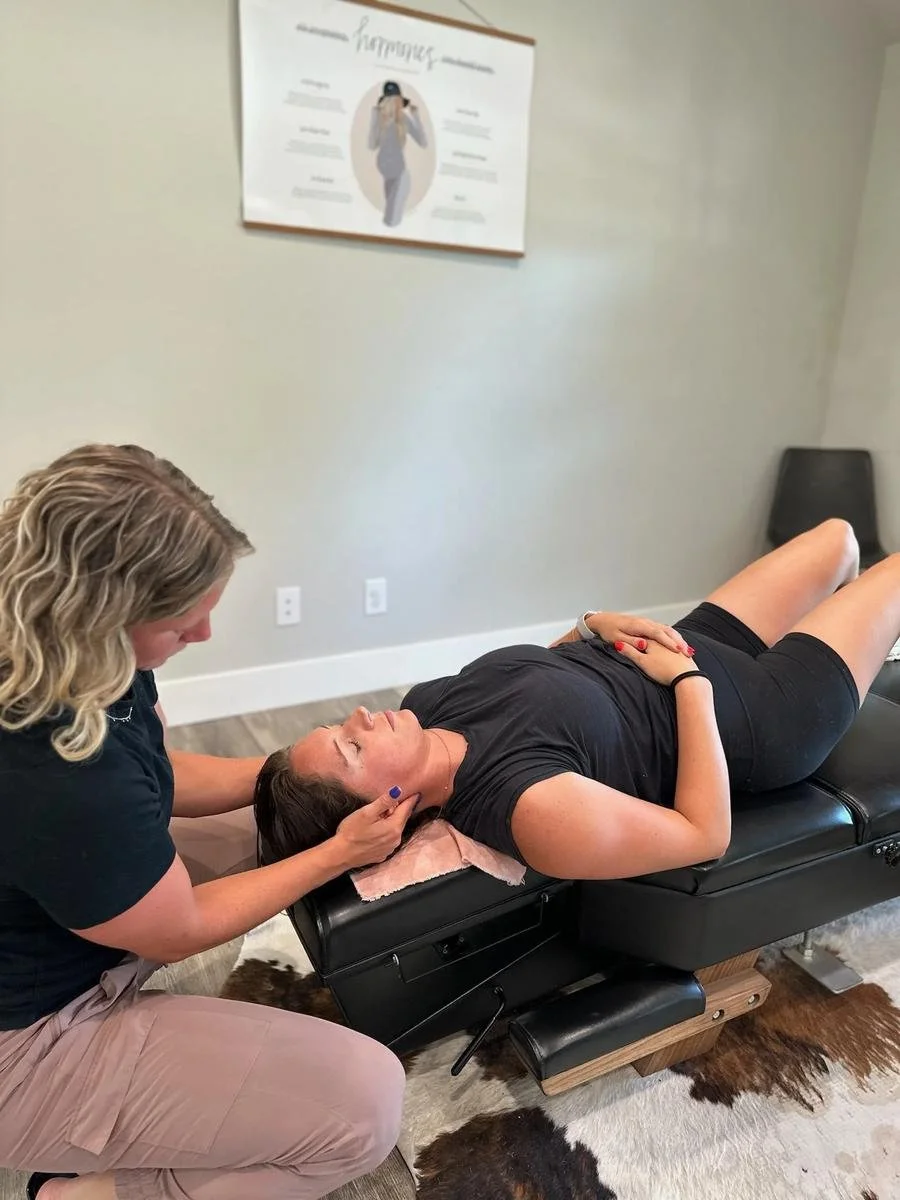 Adult cervical chiropractic adjustment for back and neck pain relief at Social House Chiropractic in Prosper, TX. Drug-free, neurologically-focused care.