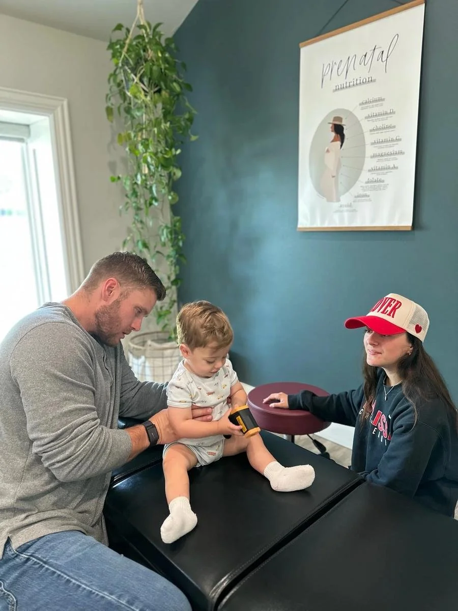 Toddler patient receiving neurologically-focused pediatric chiropractic care at Social House Chiropractic. Drug-free support for ADHD, focus, and behavior in Prosper, TX.