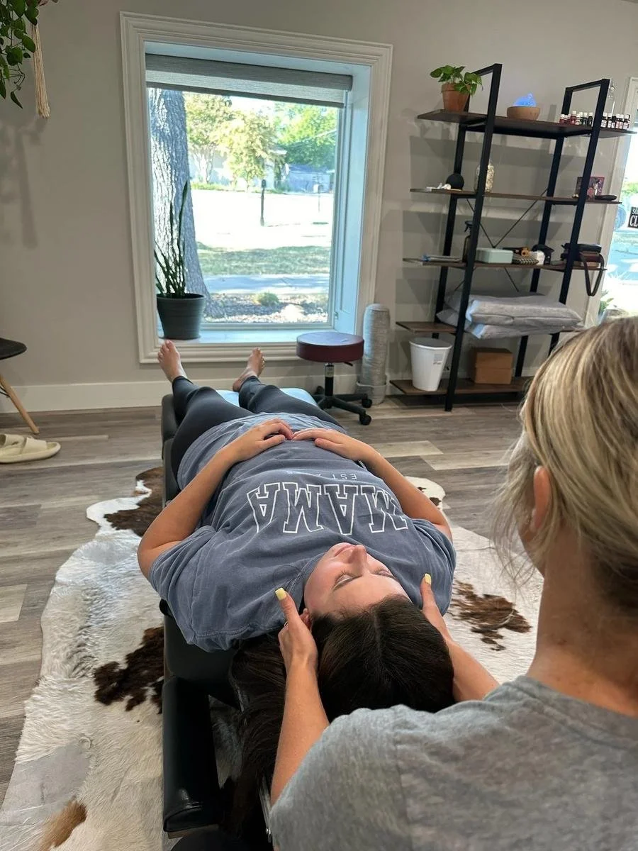Postpartum cervical chiropractic care for new moms at Social House Chiropractic in Prosper, TX. Support for nursing posture, neck tension, and recovery.