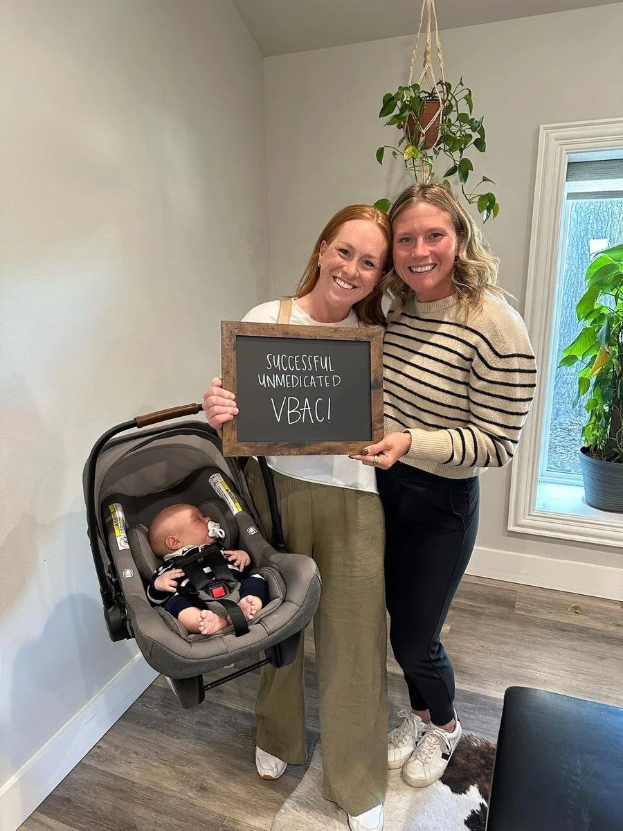Real prenatal chiropractic success: Successful Unmedicated VBAC. Webster Technique prenatal care at Social House Chiropractic in Prosper, TX.