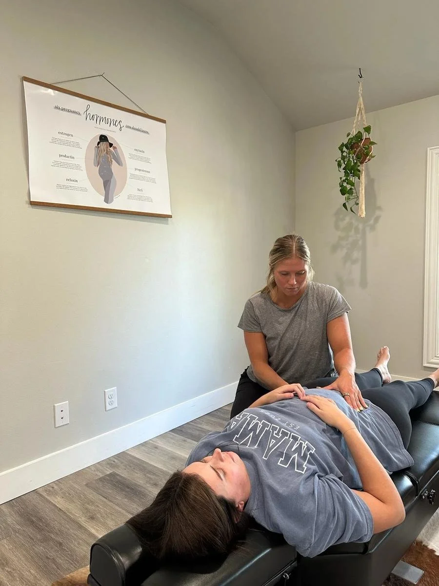 Webster Certified prenatal chiropractic adjustment for expecting moms at Social House Chiropractic in Prosper, TX.