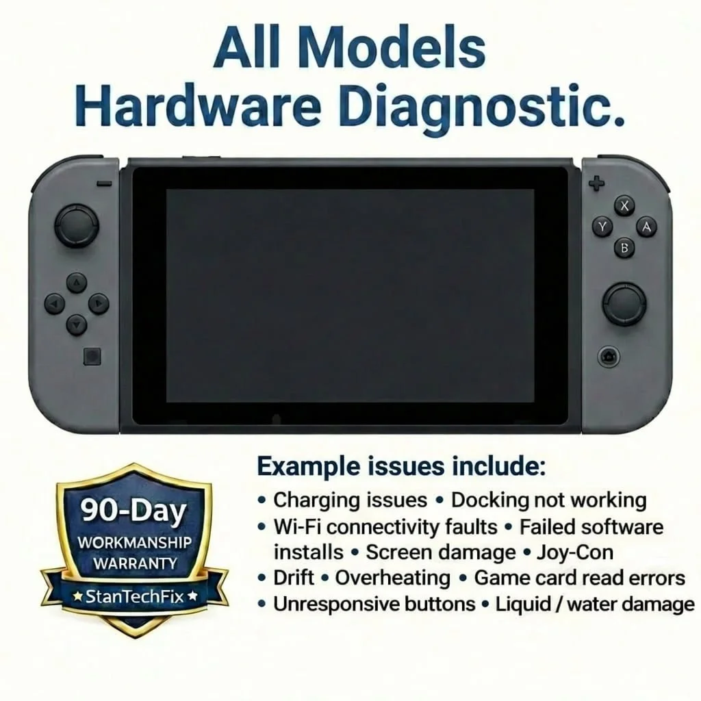 Nintendo Switch diagnostic service by StanTechFix
