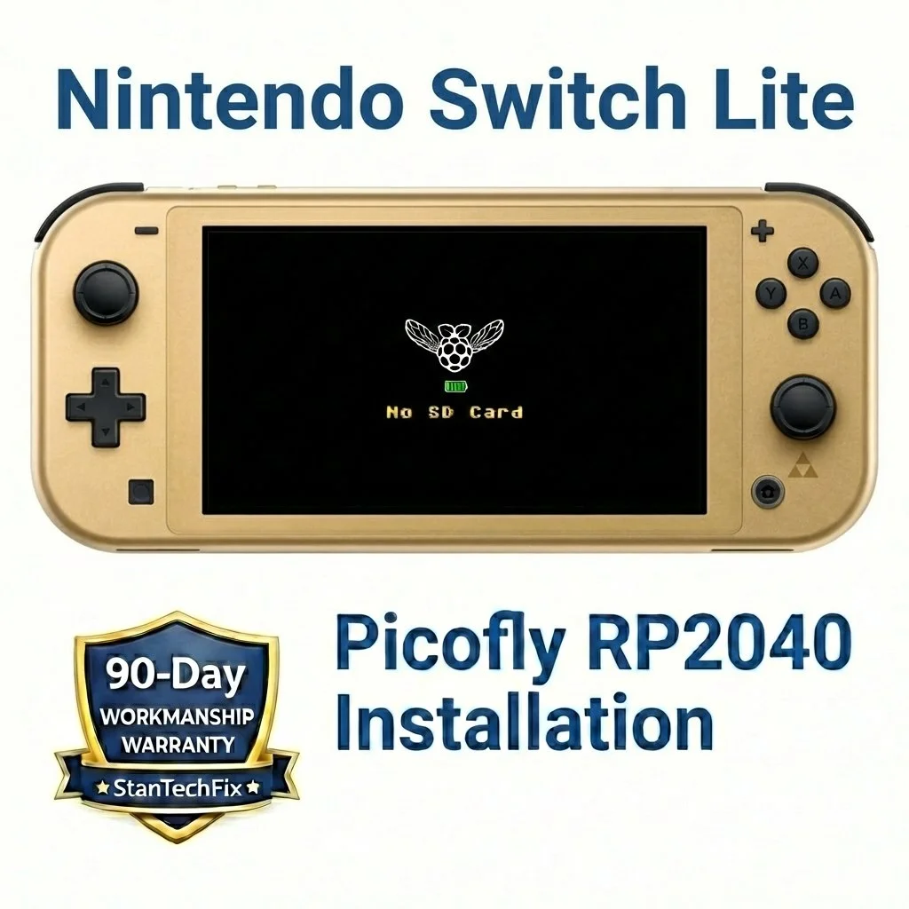 Nintendo Switch Lite Picofly RP2040 Install