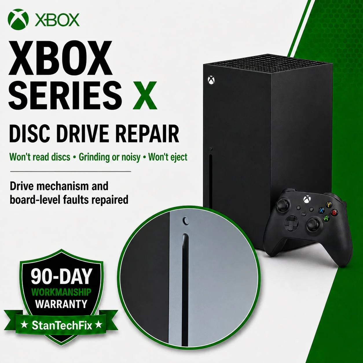 Xbox Series X disc drive repair service