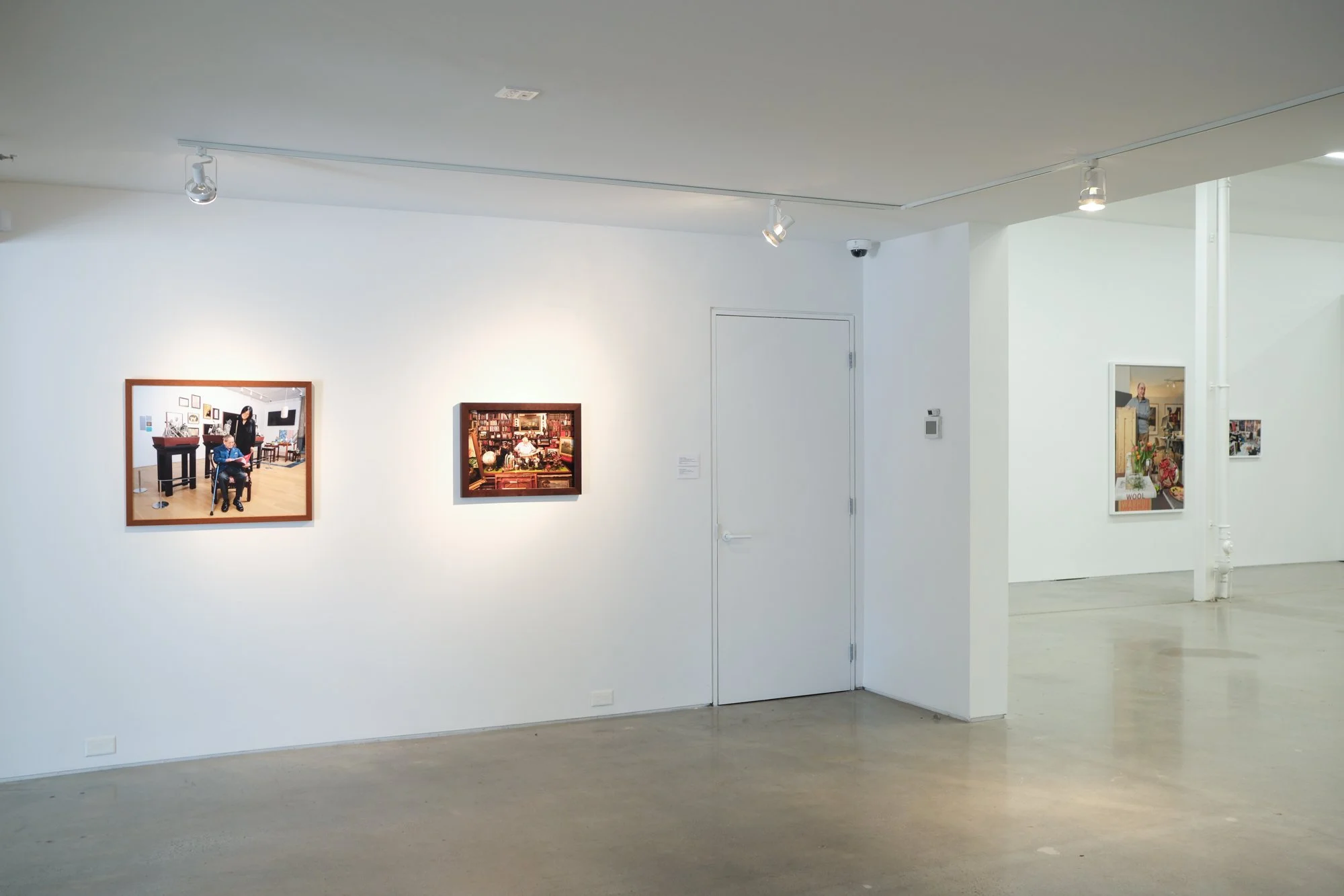 Installation view of "Christos Dikeakos: The Collectors," at Griffin Art Projects, North Vancouver, BC, 2025. Photo: Byron Dauncey, courtesy of Griffin Art Projects.